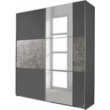 RAUCH Prenzlau 175 x 210 x 59 cm graumetallic/beton-optik