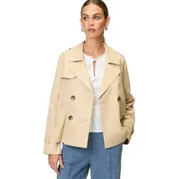 Zero Trenchjacke zweireihig mit Reverskragen Irish Cream,36 | 36