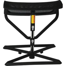 FineBuy Ottoman Beinauflage Schwarz