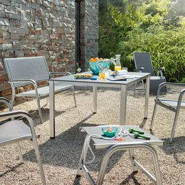 Kettler BasicPlus Relaxsessel 61 x 90 x 111 cm silber/anthrazit klappbar