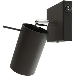 Wandleuchte Wandlampe Flurleuchte Schlafzimmerlampe Stahl Schwarz Spot beweglich