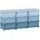 Homcom Spielzeugkiste, Blau Kunststoff, 9 Schubladen, 37x56.5x113 cm Kinder & Jugendzimmer, Kindermöbel Kinderregale