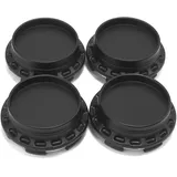 RhinoTuning 4 Stück Radnabenkappen für XXR Nissan Niche Nabendeckel OD 67 mm ID 62 mm, Schwarz Radnabenabdeckung Geeignet für GT30 GT-V GTC GTS GTM GTF RE30 TE37 CE28N Rad, M-777 Felgendeckel