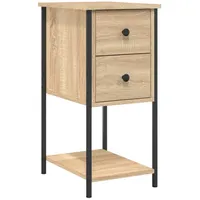 VidaXL Nachttisch Sonoma-Eiche 32x42x70 cm Holzwerkstoff