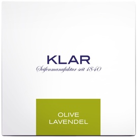 Klar Seifen Haar- & Körperseife Olive/Lavendel 250g, Cosmos zertifiziert, palmölfrei, geeignet für normale Haut und normales Haar, Seife 110024