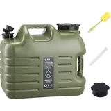 Kanister 25L für Camping,Armeegrün Outdoor-Wassertank aus PE,Robust und korrosionsbeständiger Wasserkanister mit Wasserhahn zum Trinken - Grün