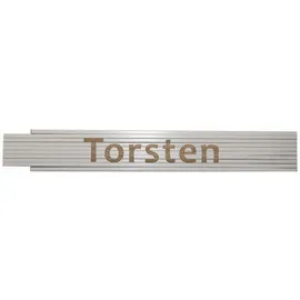 Heka Zollstock Torsten 2 m, weiß