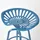 Homescapes Barhocker Traktorsitz 47 x 74 x 50 cm Blau