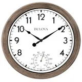 Bulova Patio Time Wanduhr, Rattan-Finish