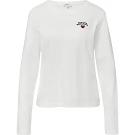 s.Oliver Verkürztes Longsleeve mit Stickerei-Detail - 36