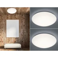 Trio LED Deckenleuchte Wandlampe Set Ø 37cm Weiß für