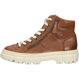 Paul Green "Paul Green Sneaker Glattleder", Damen, Hightop-Sneaker, Frauen High-Top Sneaker,Strassenschuhe,Sportschuhe,Freizeitschuhe,Turnschuhe,Mittelbraun (Cognac),37 EU / 4 UK - 37 EU