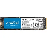 Crucial P2 2TB M.2 PCIe Gen3 NVMe Internes SSD - Bis zu 2400MB/s - CT2000P2SSD8