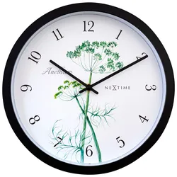 Wanduhr NEXTIME OUTDOOR - schwarz