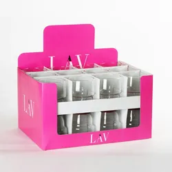 TABLE PASSION Becher 28,5cl galata Boden Farbe stapelbar rot ( x6 28.5 cl Transparent Rund Glas