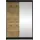 Mirjan24 Schiebetürenschrank Lino III 120 x 200 x 58 cm Schwarz/Eiche Artisan