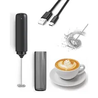 Elektrischer Milchaufschäumer, wiederaufladbar, tragbarer Mini-Mixer für Kaffee/Milchkaffee/Cappuccino/heiße Schokolade