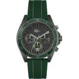 Lacoste Chronograph MAINSAIL, Armbanduhr, Quarzuhr, Herrenuhr, Tag, Stoppfunktion, Silikonarmband grün