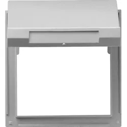 Gira Zentralplatte Klapphaube 1-fach alu TX 44 065465 Schraubbef Klappd