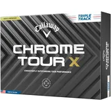 Callaway Chrome Tour X Triple Track Golfbälle, weiß