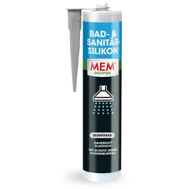 mem Bad- und Sanitär-Silikon silbergrau 300 ml