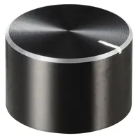 TRU Components TC-11613840 Drehknopf mit Knopfmarkierung Schwarz (Ø x