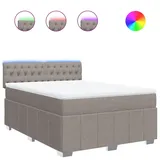 vidaXL Boxspringbett 160 x 200 cm Taupe