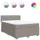 vidaXL Boxspringbett 160 x 200 cm Taupe
