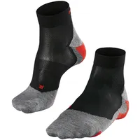 Falke RU5 Lightweight Short Herren Laufsocken Race M SSO Funktionsgarn Antiblasen 1 Paar, Schwarz black-mix 3010), 39-41