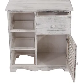 Mendler Kommode Schrank 63 x 60 x 30 cm Weiß