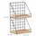 Relaxdays Wandregal 41 x 25 x 16 cm Schwarz/Braun