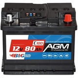 0% BIG Professional AGM 12V 80Ah C100