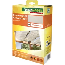 WINDHAGER Sonnenschutz-Segel 270 x 140 cm,