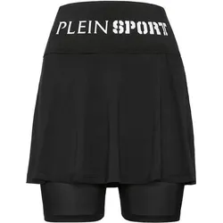 PLEIN SPORT Damen Rock, Schwarz, S