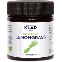 Klar Seifen Lemongras, 30ml, Geruchsneutralisierend und Pflegend, Schweiß-verhindernd, Deo 11533