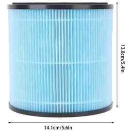 FTVOGUE Luftreinigerfilter, Mehrschichtiger hocheffizienter Partikelluftfilter aus Nylon für AIRTOK AP0601, Ersatzzubehör