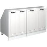 Vicco Dachschrägenschrank-Set 140 x 83,8 x 60 cm Weiß