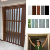 YLLFFLL Kunststoff PVC Falttür Nach Maß Ohne Bohren, Weiß Schwarz Grau Braun Falttüren Innentürenmit Glas & Griffe, 202 214 196 210 195 230 186 217 cm Hoch Raumspartür, Raumtrenner Zwischentüre