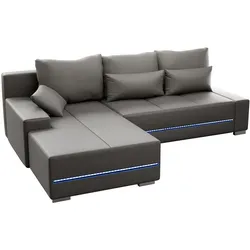 Sofa Davos mit LED - Hellgrau