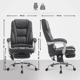 CLP Pacific Kunstleder mit Massagefunktion V2 schwarz