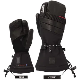 Lenz Heat 9.0 Finger Cap Lobster Skihandschuhe Schwarz M