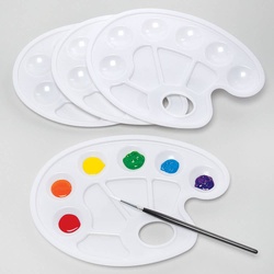 Farbpaletten mit Daumenloch, 4 Stück (pro Set 4) Bastelmaterial