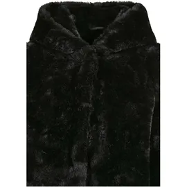 URBAN CLASSICS Hooded Teddy Coat Schwarz 146/152