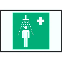 HB-Druck Notdusche Symbol Schild A3 (297x420mm)