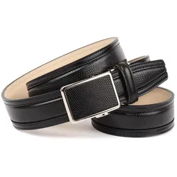 Ledergürtel ANTHONI CROWN, Damen, Gr. 90, schwarz, Rindsleder, casual, Gürtel, leicht bombiert, Reptilien-Prägung