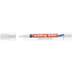 Edding Industrie-Pastenmarker 950 weiß Strich-B.10mm Rundspitze
