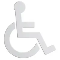 Hewi 801 Symbol Rollstuhl 801.91B03098 135x150x3mm, selbstklebend, matt, signalweiß