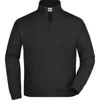 James & Nicholson Sweatjacke JN058, - XL - schwarz,