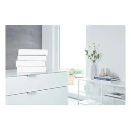 H. G. Hahn Spannbettlaken Jersey-Baumwolle-Elasthan 150 x 200 cm weiß