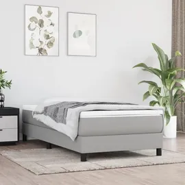 vidaXL Boxspringbettgestell 100 x 200 cm Hellgrau